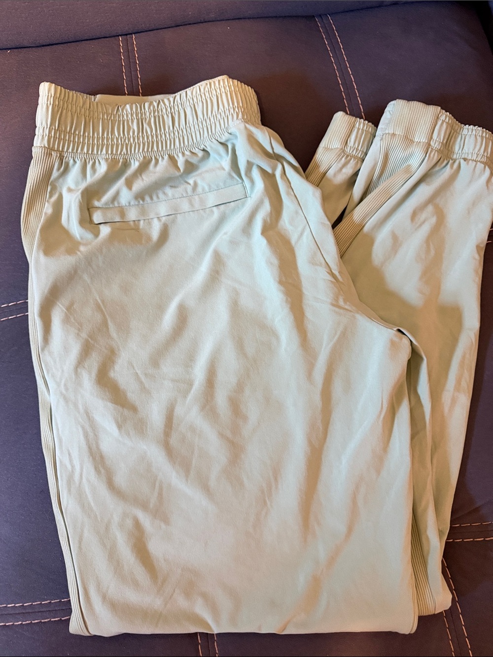 Athleta Sage Green Elastic Waist Track Joggers